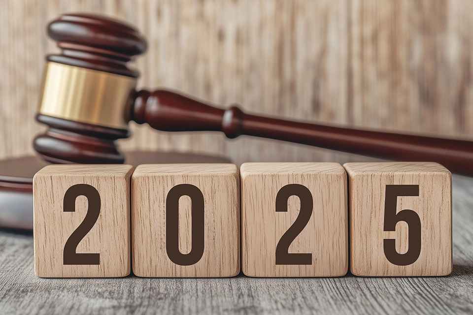 Foto: Richterhammer und Aufschrift 2025